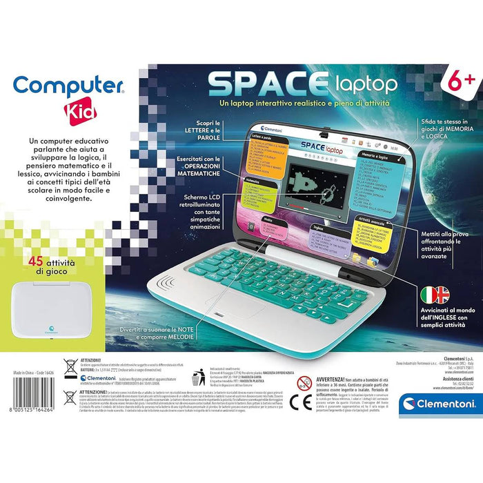 CLEMENTONI Computer Kid Space Laptop - 16426