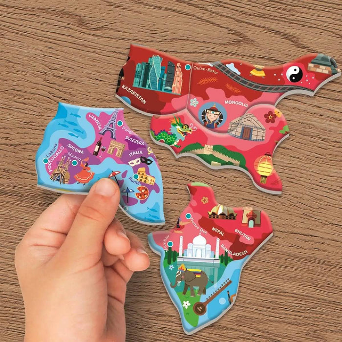 CLEMENTONI Il Mondo Puzzle Magnetico - 16692