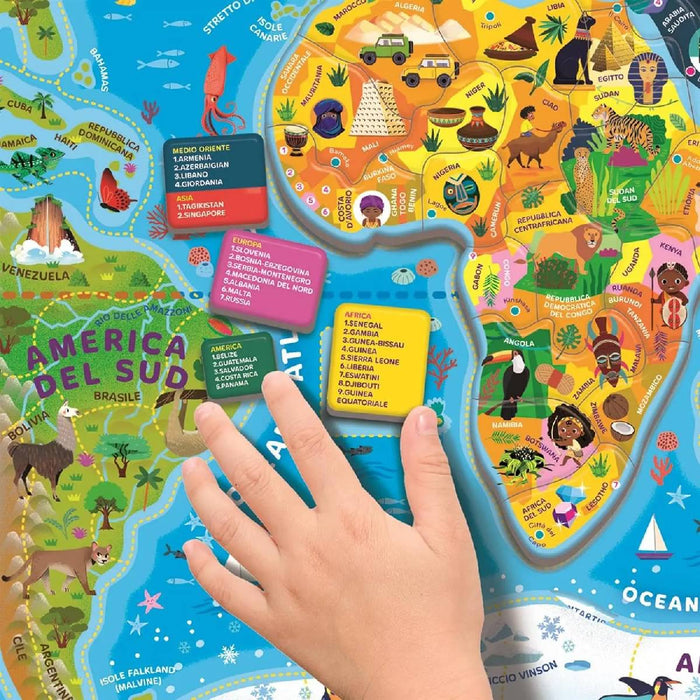 CLEMENTONI Il Mondo Puzzle Magnetico - 16692