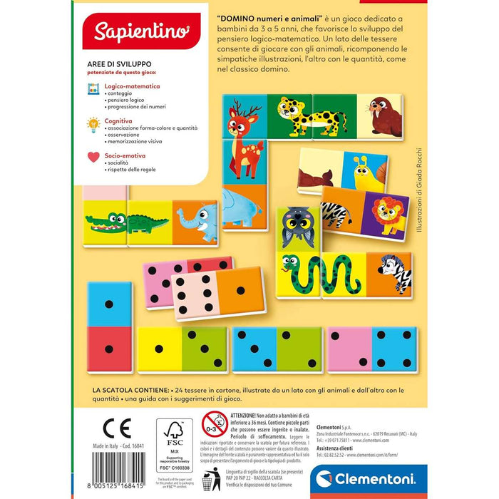 CLEMENTONI Domino Numeri E Animali - 16841