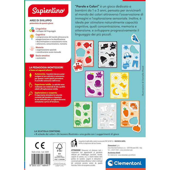 CLEMENTONI Montessori Baby Parole E Colori - 16849