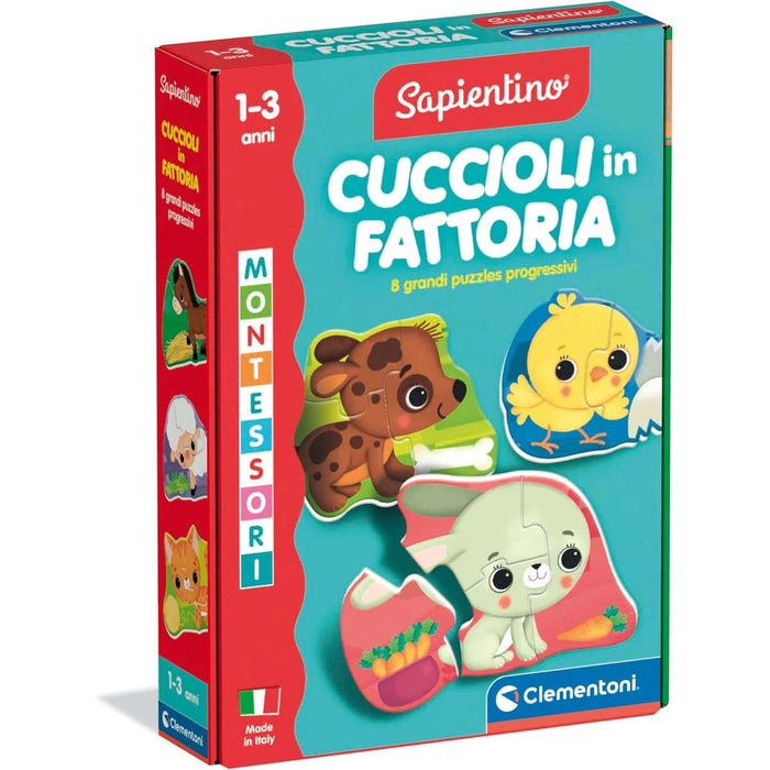 CLEMENTONI Montessori Baby Cuccioli In Fattoria - 16850