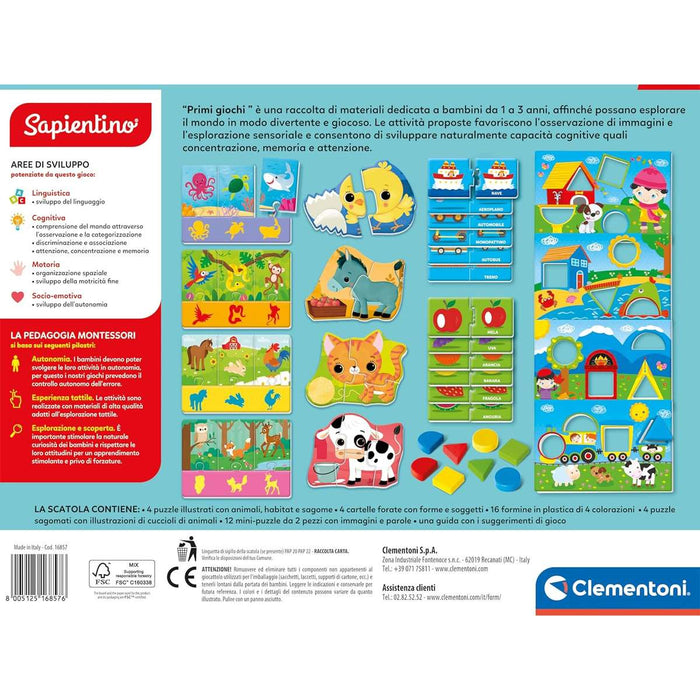 CLEMENTONI Montessori Baby Primi Giochi - 16857