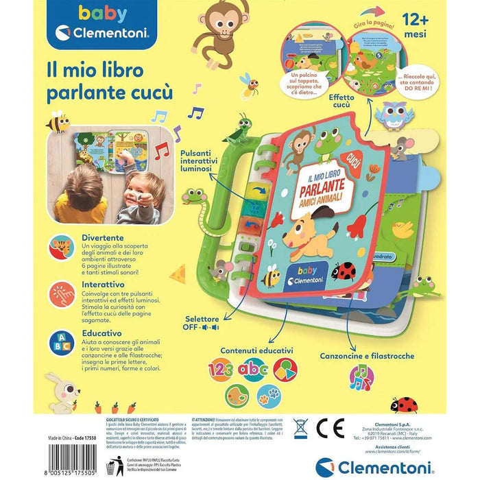 CLEMENTONI Il Mio Libro Parlante Cucù Amici Animali - 17550