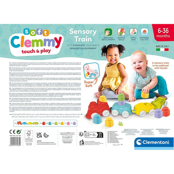 CLEMENTONI Treno Sensoriale Morbido Touch Play - 17961