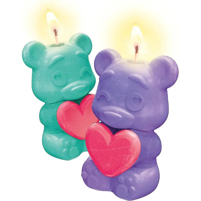 CLEMENTONI Create Your Candles Bear Kit Per Creare 2 Candele Artigianali A Forma Di Orsetto - 18350