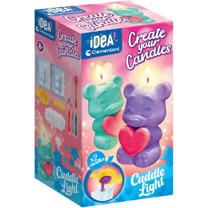 CLEMENTONI Create Your Candles Bear Kit Per Creare 2 Candele Artigianali A Forma Di Orsetto - 18350