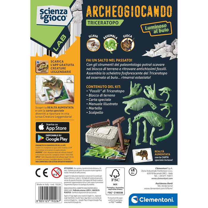 CLEMENTONI Archeogiocando Triceratopo - 19226