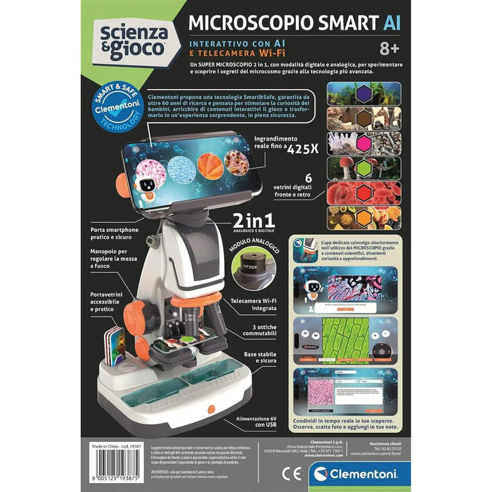 CLEMENTONI Microscopio Smart Ai - 19387