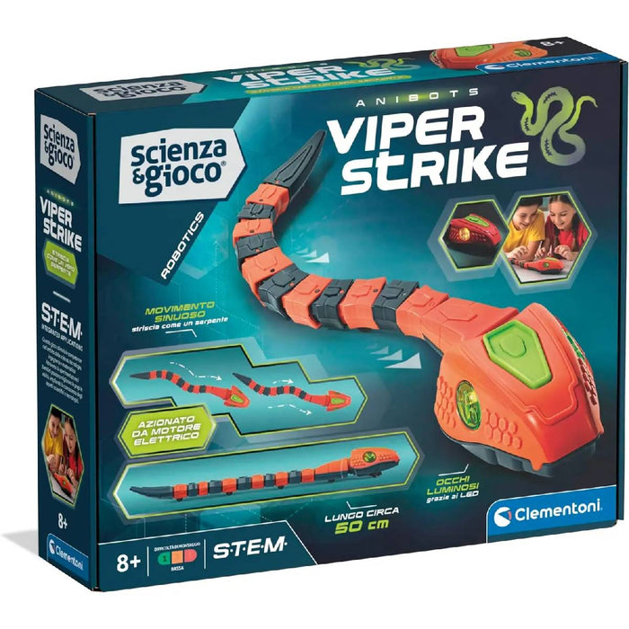 CLEMENTONI Scienza E Gioco Robotics Viper Strike Robot Serpente Da Costruire - 19462