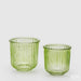 EDG Vaso Righe 2Pz Verde - 107412710
