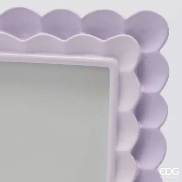 EDG Portafoto Cornice Balze Rettangolare H 20 Cm L 15 Cm Lilla - 7600274A500