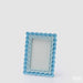 EDG Portafoto Cornice Balze Rettangolare H 20 Cm L 15 Cm Blu - 7600274A800