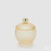 EDG Contenitore Decorativo Con Micro Quadretti Bombato H 14,5 Cm D 10,5 Cm Giallo - 8101417A200