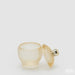 EDG Contenitore Decorativo Con Micro Quadretti Bombato H 11,5 Cm D 8,5 Cm Giallo - 8101418A200