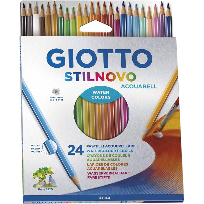 FILA Pastelli Stilnovo Acquarell Giotto 24 Colori - 255800