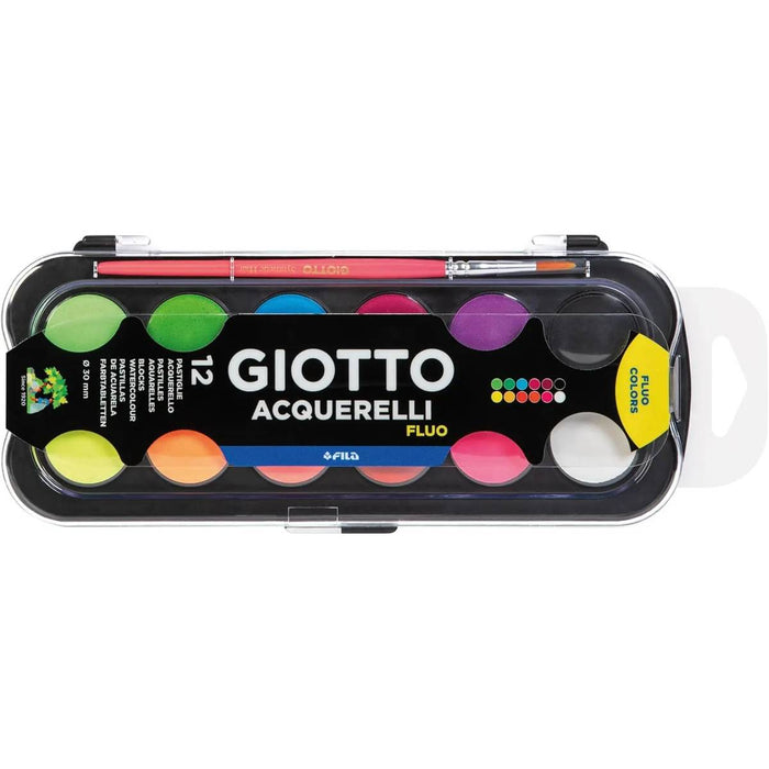 FILA Giotto Scatola 12 Acquerelli Fluo - F351400