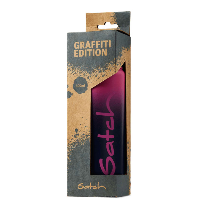 FOND OF Satch Borraccia 500 Ml Inox Pink Graffiti - 01017-90243-10