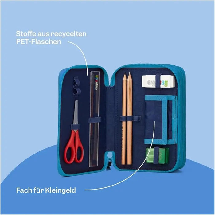 FOND OF Ergobag Astuccio Maxi 3 Zip Bearassic Garden