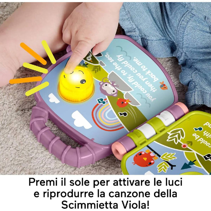 FISHER PRICE Il Libro Delle Canzoncine Della Scimmietta Viola - JFN06