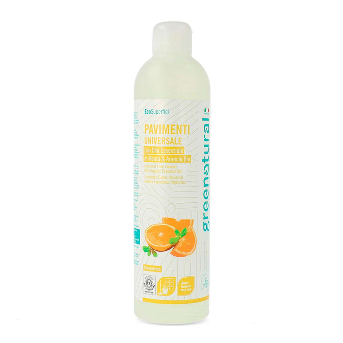 GREENATURAL Detergente Pavimenti Universale Menta E Arancio 500 Ml - CON006