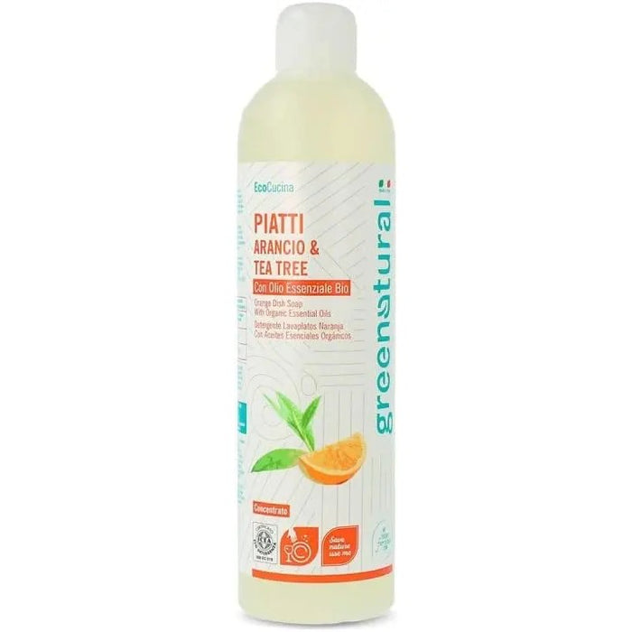 GREENATURAL Detersivo Per Piatti Arancio E Tea Tree 500 Ml