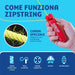 CREATIVAMENTE Zipstring Rosso