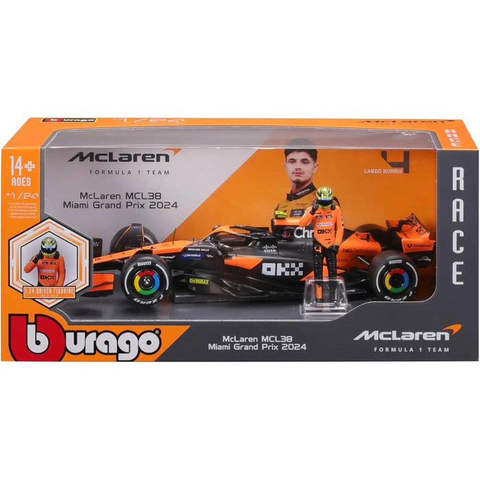 GOLIATH Bburago Mclaren Mcl38 F1 Miami Gp Scala 1:24 - BRG18-28040N