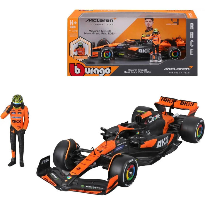 GOLIATH Bburago Mclaren Mcl38 F1 Miami Gp Scala 1:24 - BRG18-28040N