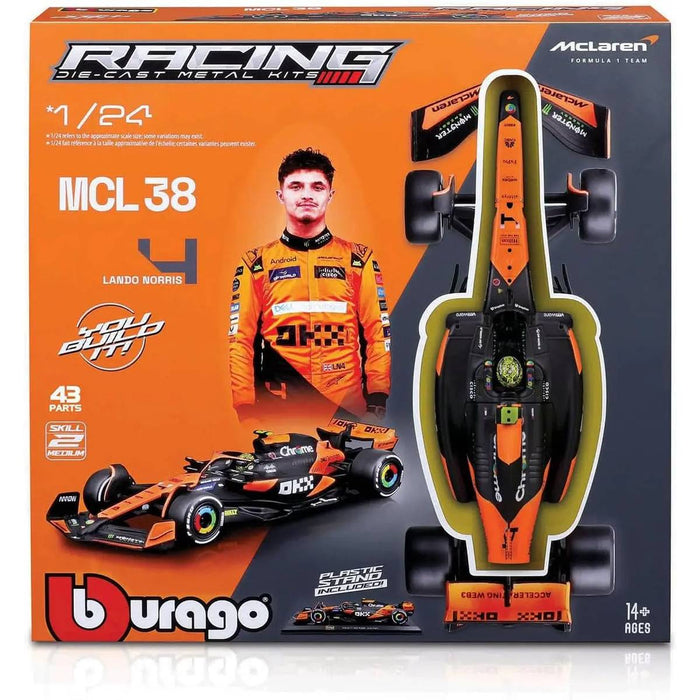 GOLIATH Bburago Mclaren Mcl38 2024 Kit Di Montaggio Scala 1:24 - BRG18-28504