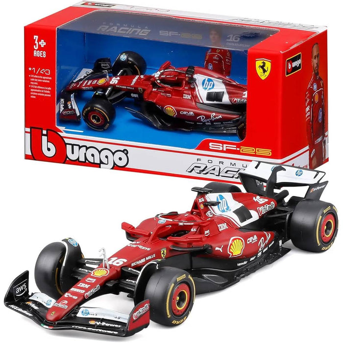 GOLIATH Burago F1 Ferrari Sf 25 44 Lecrerc Wb 1:43 - BRG18-36810-1836L