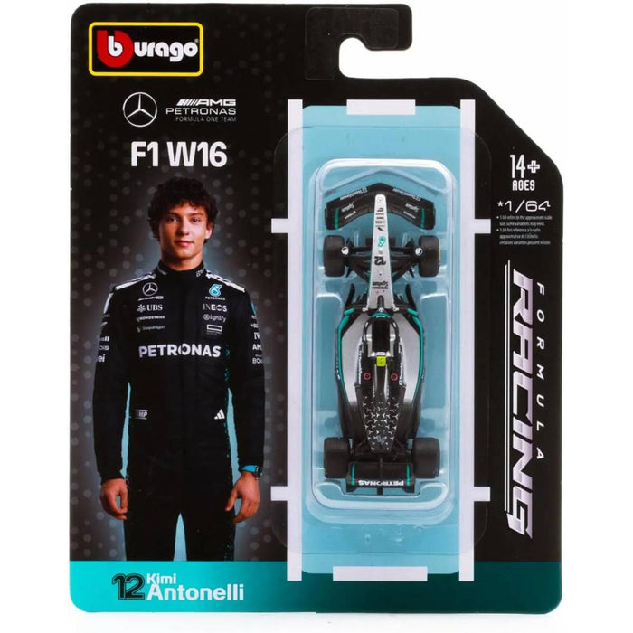 GOLIATH Burago Mercedes Amg F1 W15 2025 Antonelli 1:64 - Brg18-58002A - BRG18-58002A