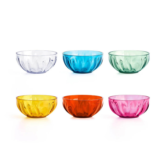 GUZZINI Set 6 Ciotole Chef Line Aqua D 12 Cm In Plastica