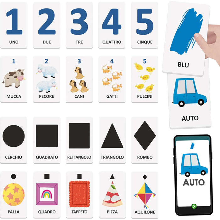HEADU Flashcards Parlanti Numeri Forme E Colori - IT59766