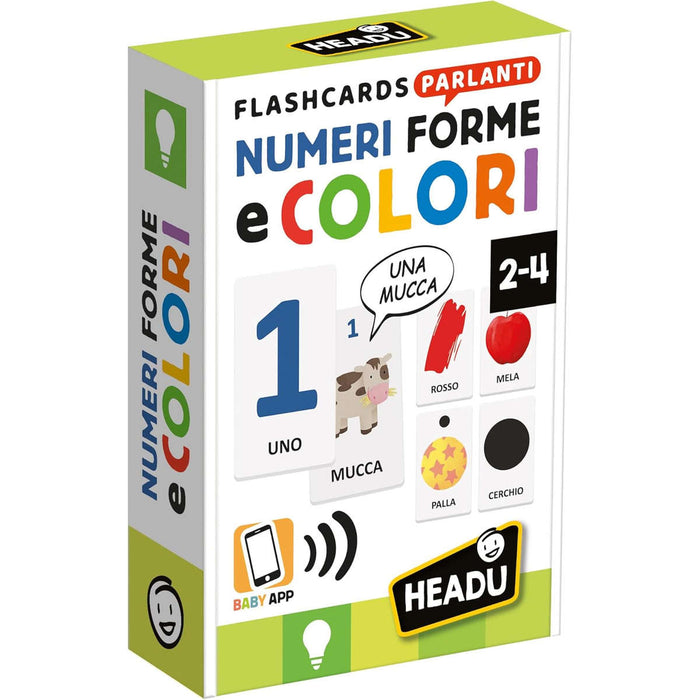 HEADU Flashcards Parlanti Numeri Forme E Colori - IT59766