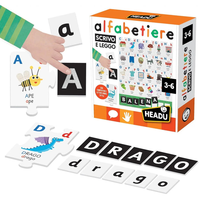 HEADU Alfabetiere Tattile Scrivo E Leggo