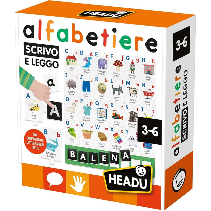 HEADU Alfabetiere Tattile Scrivo E Leggo