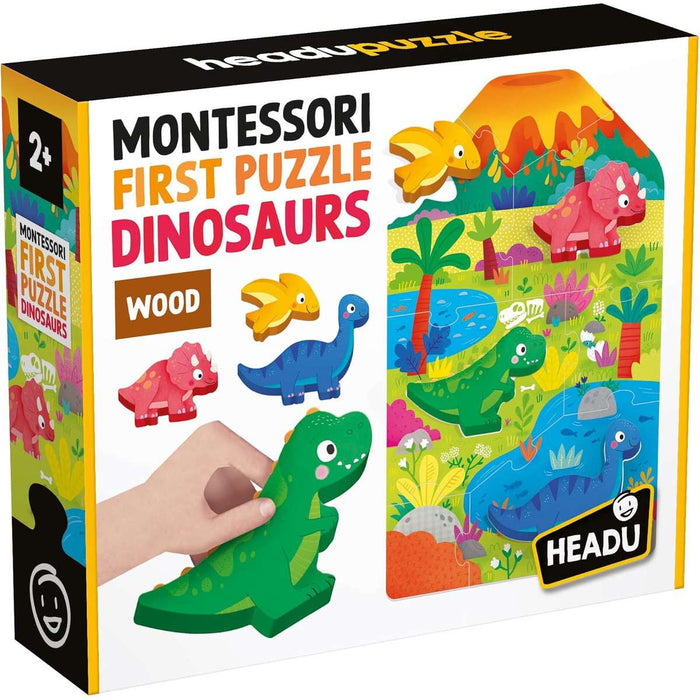 HEADU Montessori First Puzzle Dinosaurs - MU59025