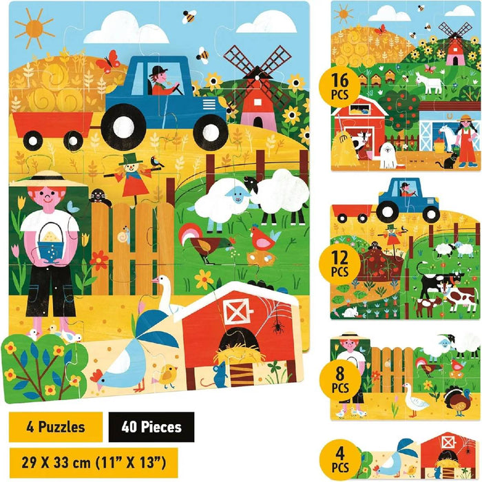 HEADU Playrama Puzzle Farm - MU59032