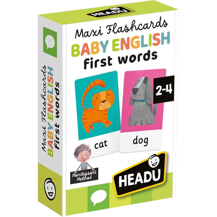 HEADU Maxi Flashcards Montessori Baby English