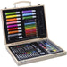 IBS Valigetta Legno Con Colori 67 Pezzi Set Artistico - CREA005