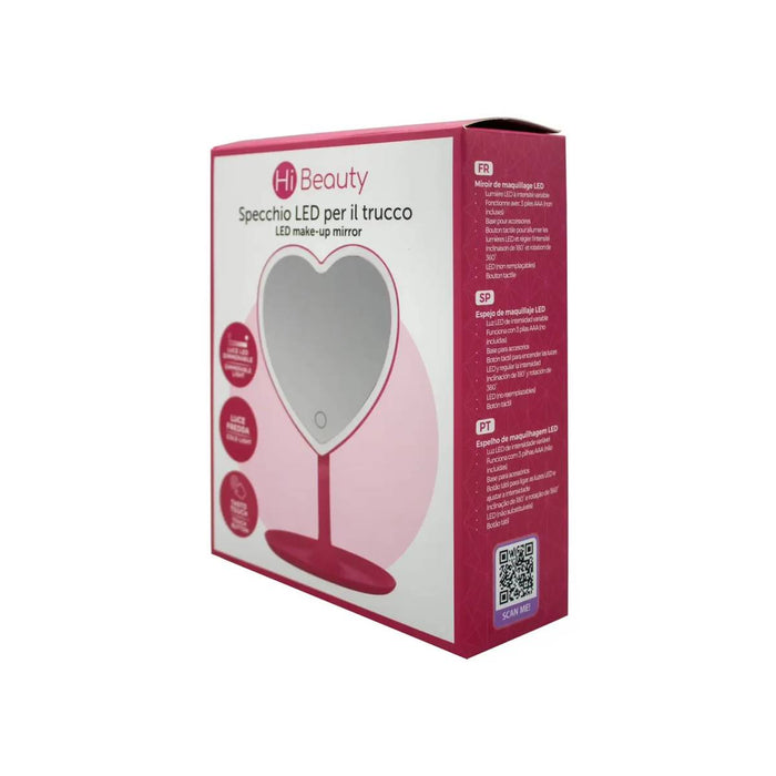 IBS Specchio Da Trucco Led Piccolo Cuore - HIB70