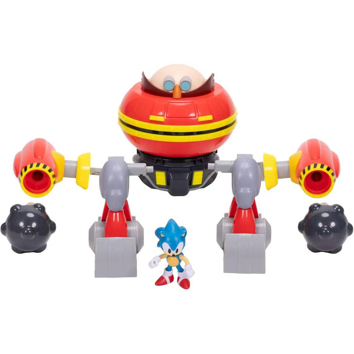 JAKKS PACIFIC Sonic Vs Robot Eggman Set Battaglia Gigante - 428154
