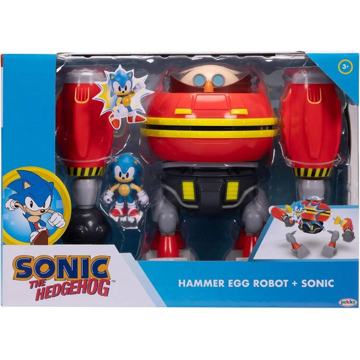 JAKKS PACIFIC Sonic Vs Robot Eggman Set Battaglia Gigante - 428154
