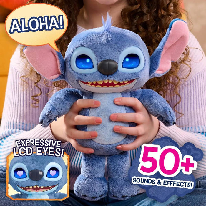 JAKKS PACIFIC Stitch Emotive Eyes Peluche Interattivo - 11583