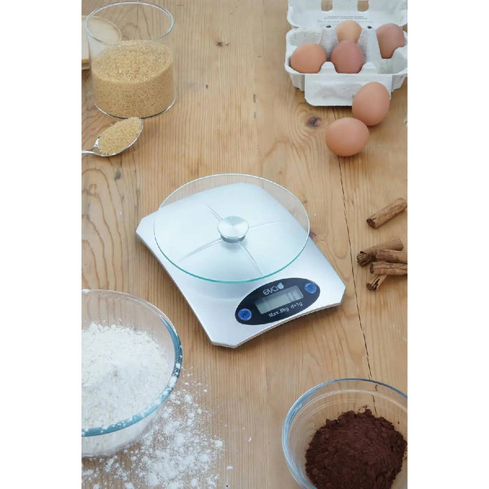 KAUFGUT Bilancia Cucina Eva Silver 5 Kg - 033344
