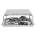 KAUFGUT Grill Pietra Naturale Con 2 Bruciatori 23X23 Cm - 100135