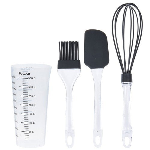 KOOPMAN Set Di 4 Accessori Per Pasticceria Grigia 500 Ml