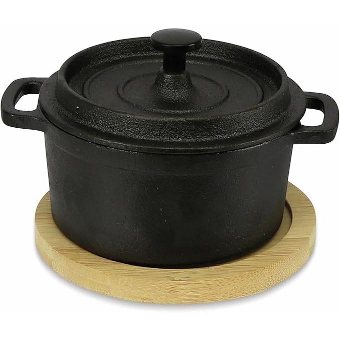 KOOPMAN Pentola Tapas In Ghisa Con Base In Bambu - 210000460