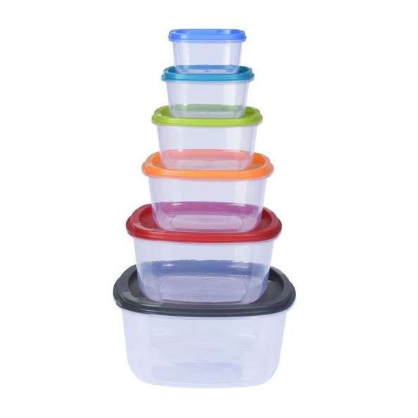 KOOPMAN 6 Box Alimenti Pp Con Coperchio - 911000150